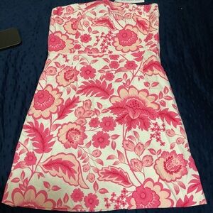 Southern Tide Strapless Pink Floral Sundress Size 8